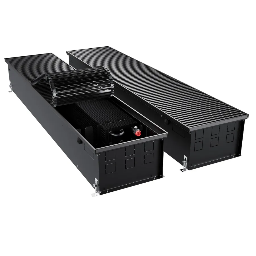 Конвектор внутрипольный Royal Thermo ATRIUM TURBO-190/300/1900-DG-U-BL