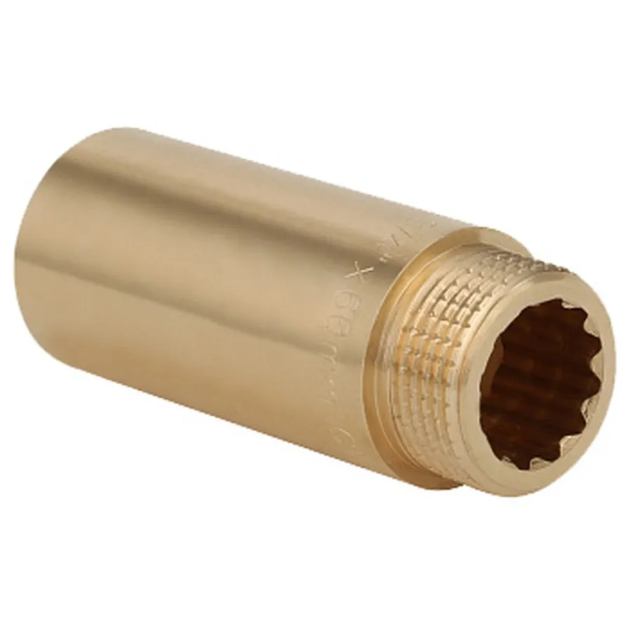 Удлинитель Gappo ВР-НР латунный 3/4" x 100 мм