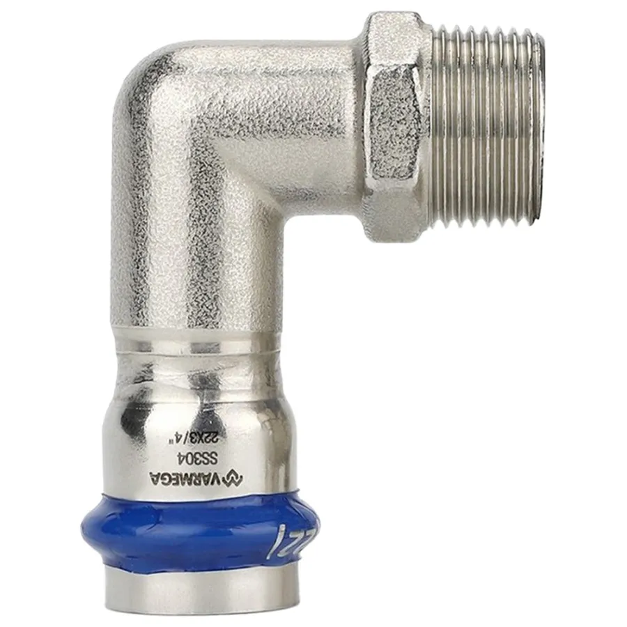 Угольник VARMEGA раструбный Inox Press НР 22x1/2"