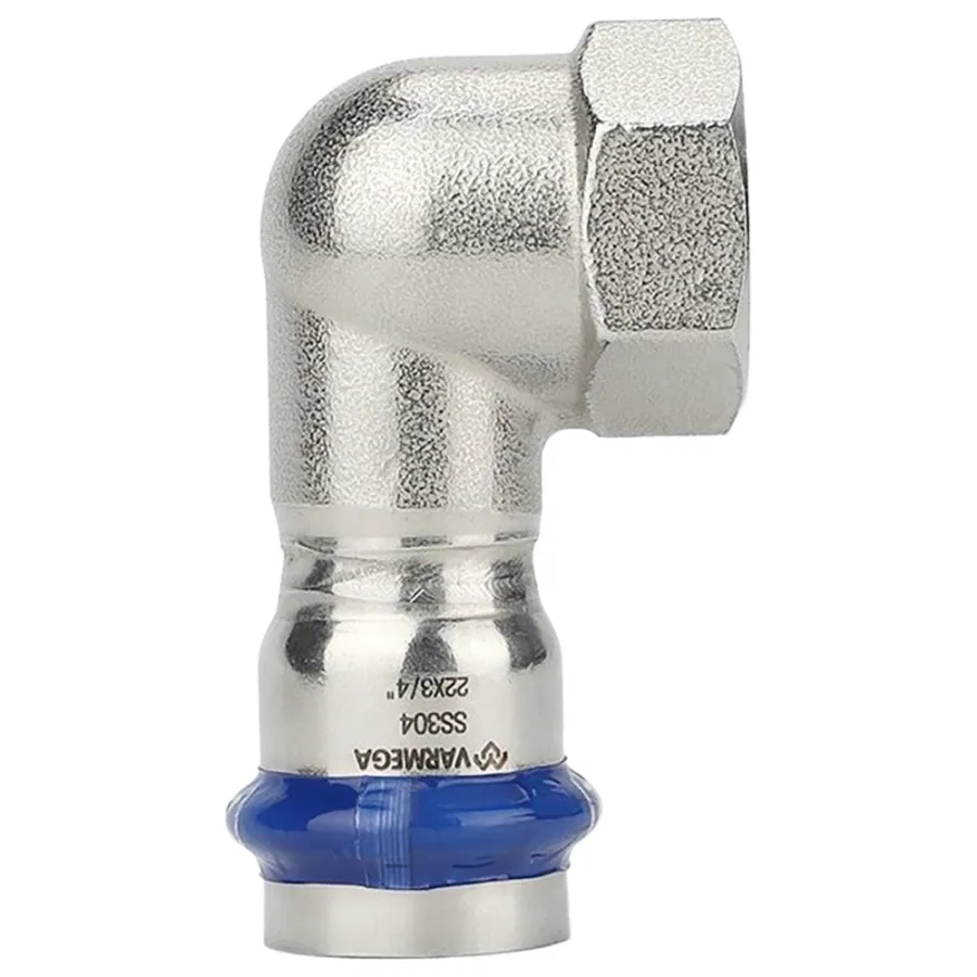 Угольник VARMEGA раструбный Inox Press ВР 28x3/4"