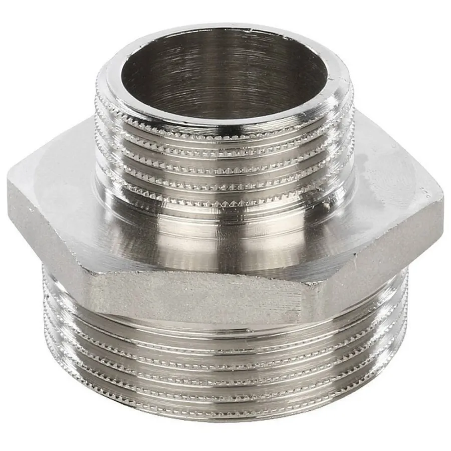 Ниппель НН переходной никелированный 1"1/2X1 SFT-0004-001121 STOUT