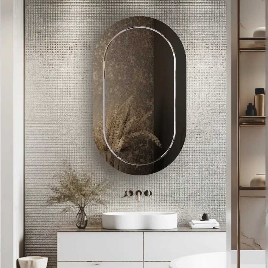 Зеркало Azario Ива обработка, гравировка 550*900 CS00098277