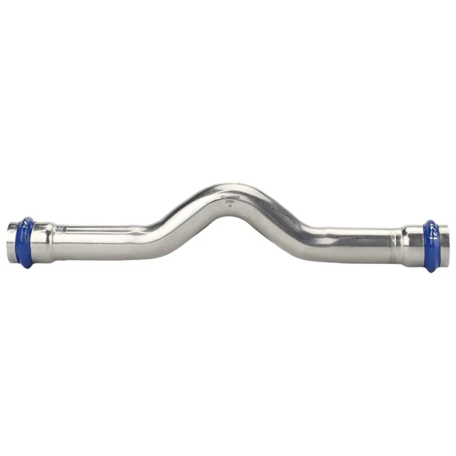 Обвод VARMEGA двухраструбный Inox Press 28x28