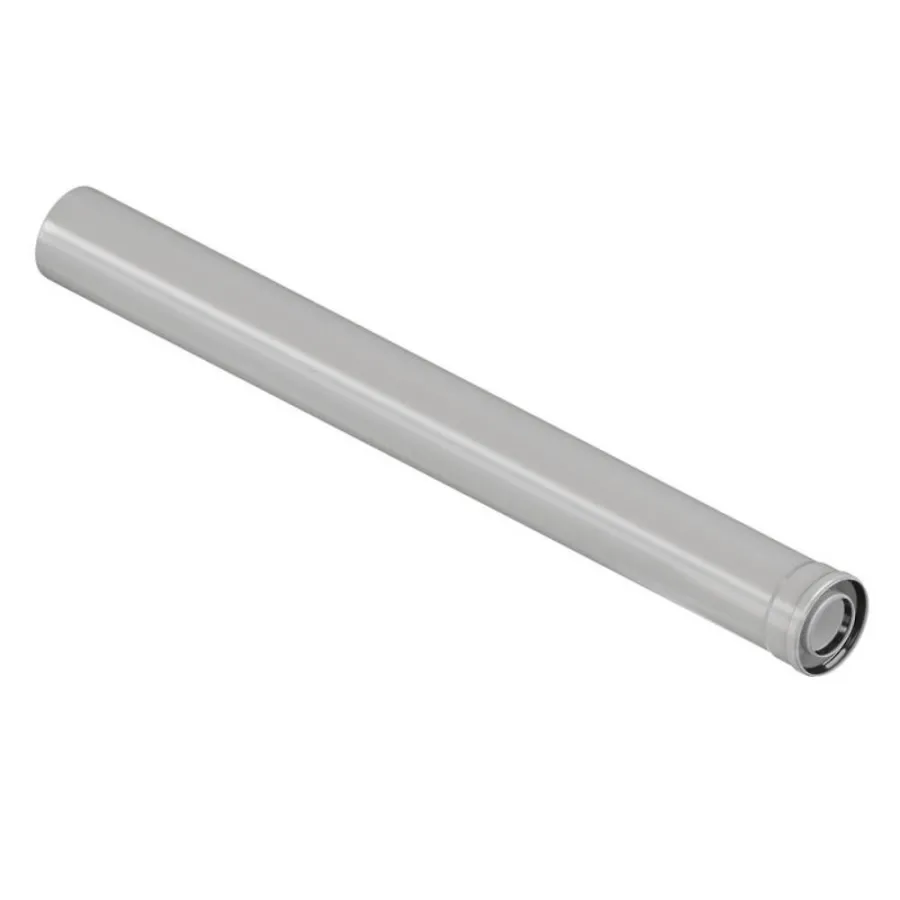 Удлинитель коаксиального дымохода раструбн. Royal Thermo 80/125, 1000 мм для конденсационных котлов