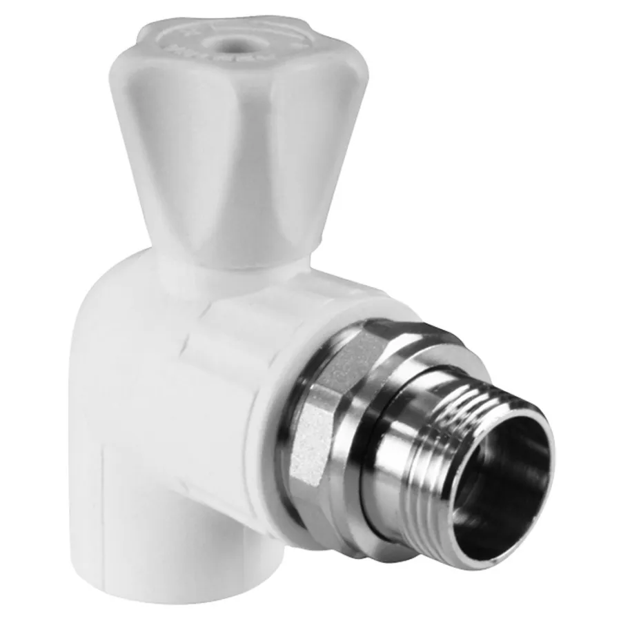 Кран шаровой для радиатора угловой 20 х 1/2" (60/10) VALFEX