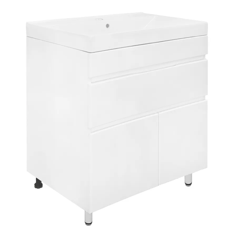 Комплект Azario Тумба Эстима 80/1Н напольная с раковиной Tempo 80 (CS00094636)
