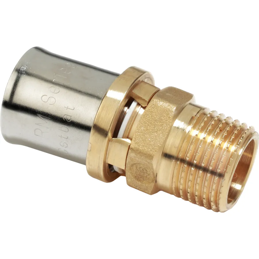 Муфта-пресс Giacomini латунь НР 26х3/4", RM107Y049