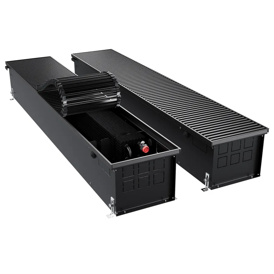Конвектор внутрипольный Royal Thermo ATRIUM TURBO-190/250/1800-DG-U-BL
