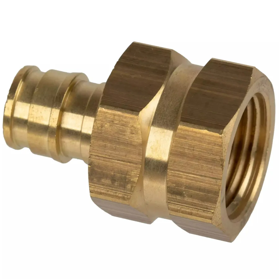 Штуцер Usystems с внутренней резьбой латунный для труб PE-Xa 20-Rp1/2"ВР, тип 1