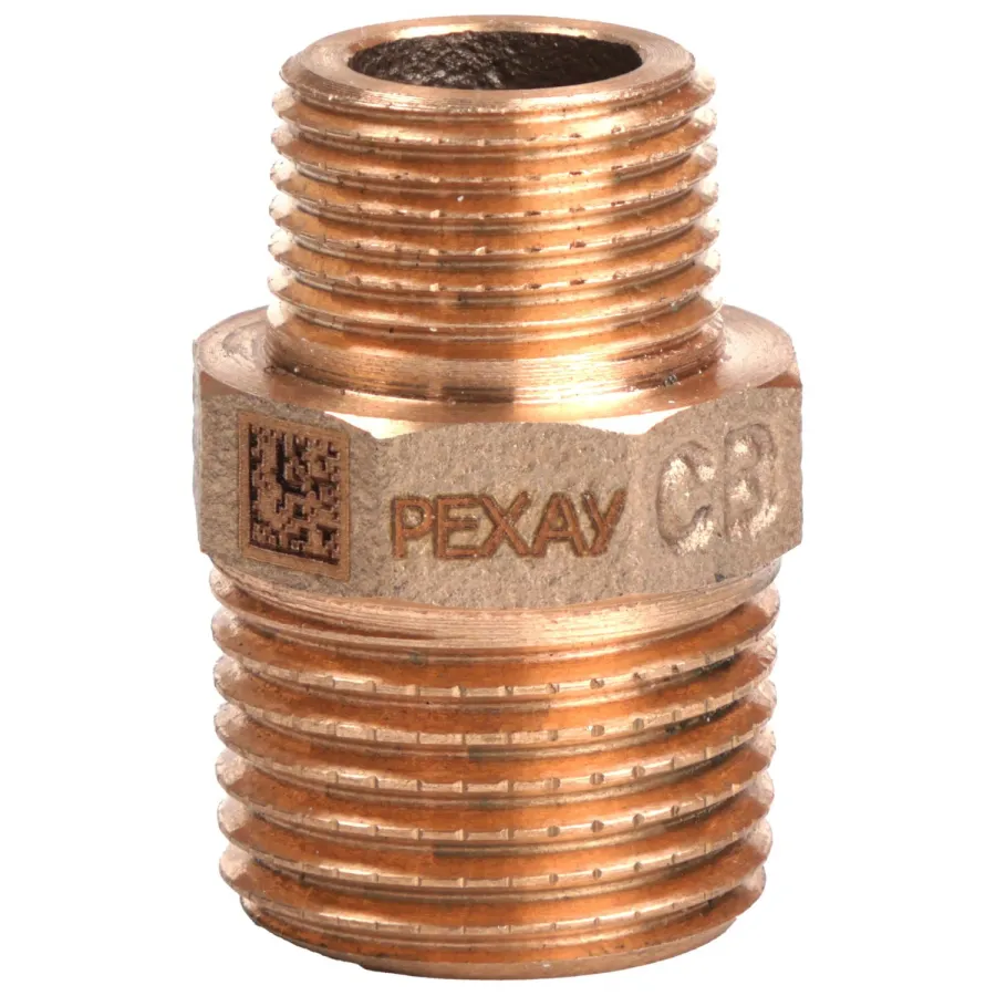 Ниппель бронзовый РЕХАУ AURLINE редукционный R1/2" x R3/8", RX+
