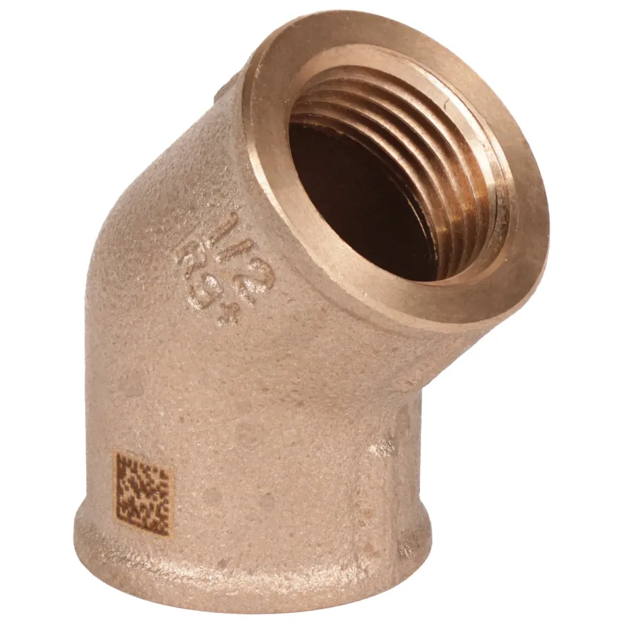 Угольник бронзовый РЕХАУ AURLINE 45гр. Rp1/2", RX+