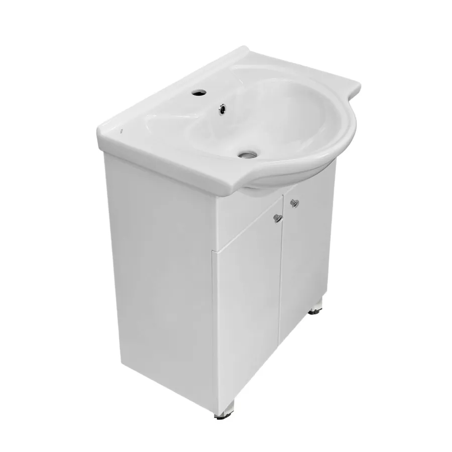 Комплект Loranto Тумба Моника Нью 60 с раковиной Байкал 60 CS00095356