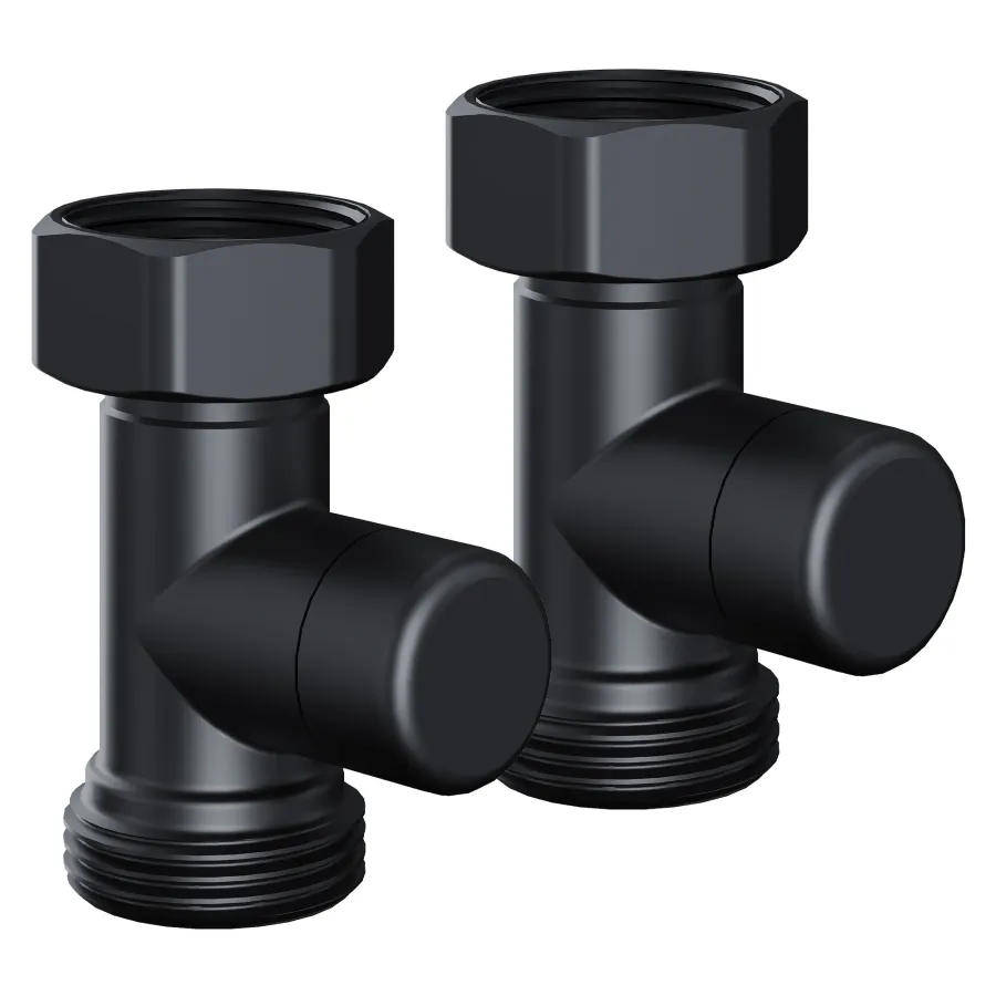Набор нижнего подключения Royal Thermo Design прямой раздельный 3/4х3/4ЕК (черный)