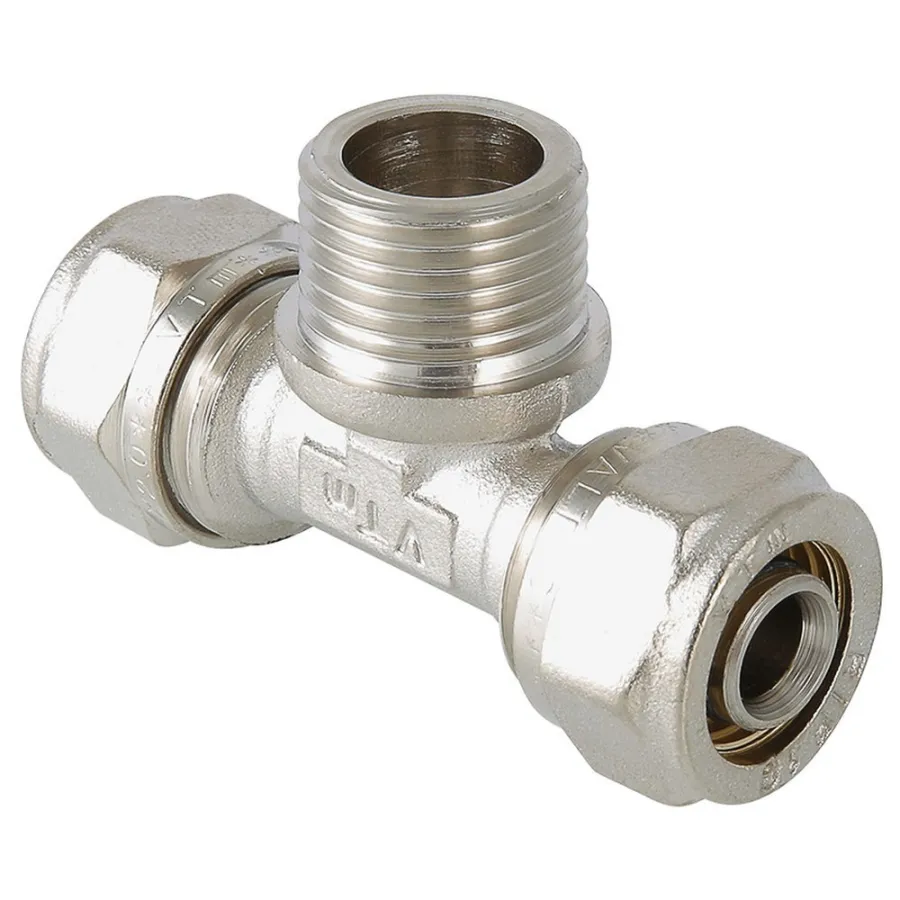 Тройник обжимной с НР 32*1"наружняя резьба (Valtec)