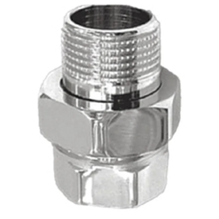 Соединитель VIEIR прямой, разъемный (американка) ВН 3/4" хром HJX44