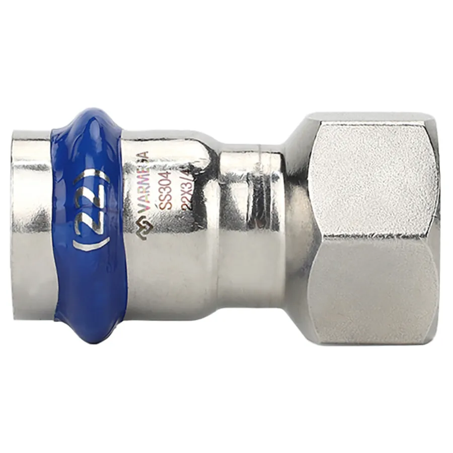 Муфта VARMEGA раструбная Inox Press ВР 22x1"