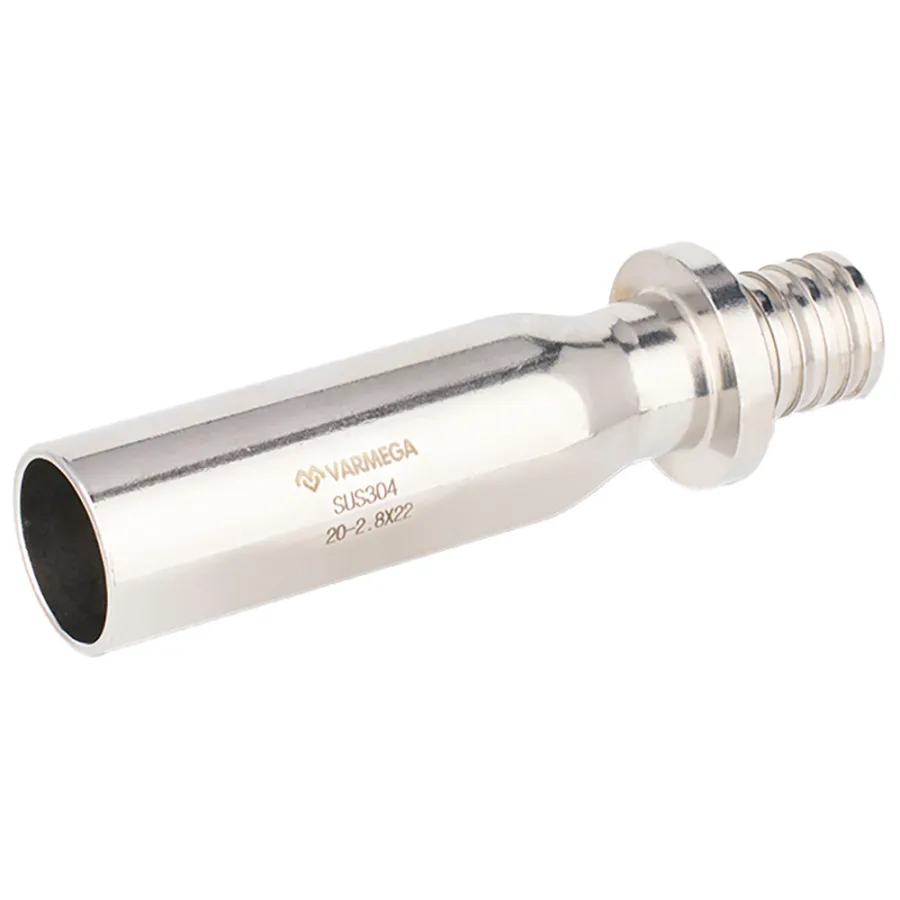 Переходник нержавеющий VARMEGA безраструбный PEX-INOX Inox Press 32-4.4x28