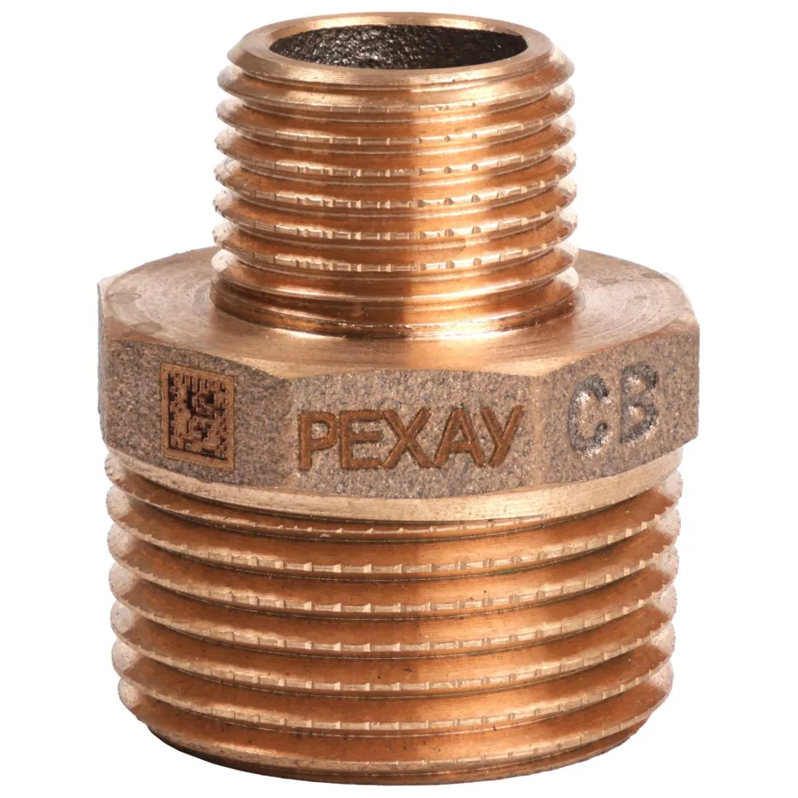 Ниппель бронзовый РЕХАУ AURLINE редукционный R1" x R1/2", RX+