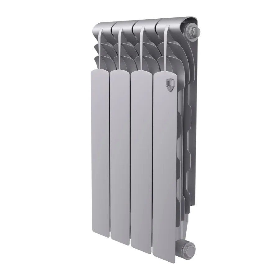 Радиатор биметаллический Royal Thermo Revolution B 500 Серебристый – 4 секц.