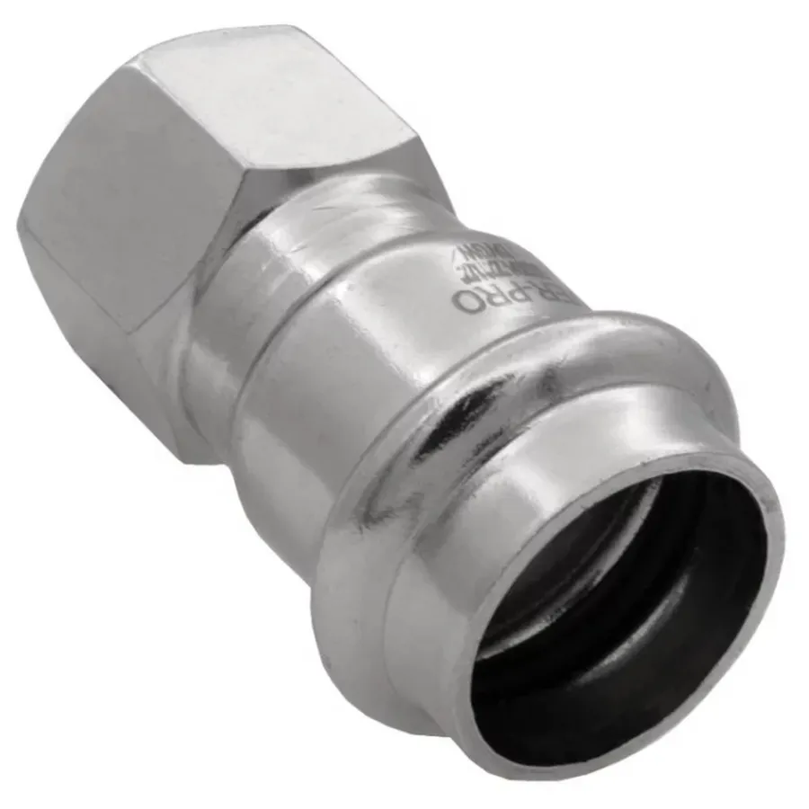 Соединитель VIEIR прямой нерж. сталь с вн.р. 22×3/4" VER-PRO (60/5)
