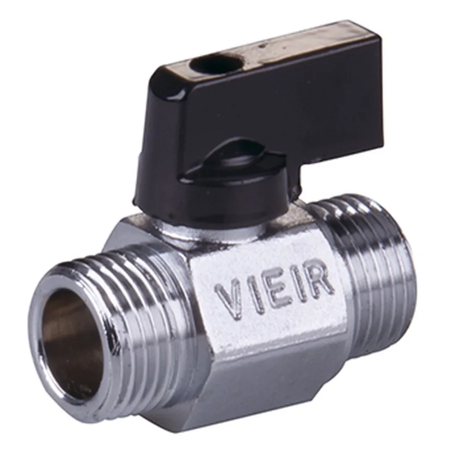 Кран VIEIR мини 1/2" НН, черная ручка (180/18) VR172