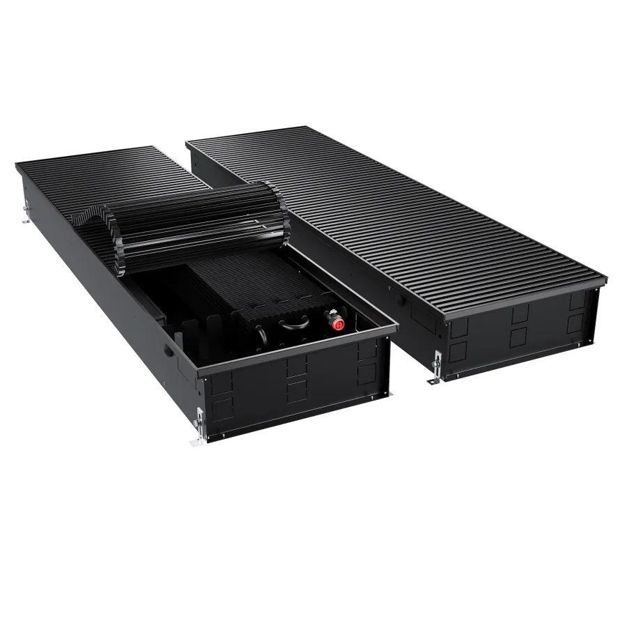 Конвектор внутрипольный Royal Thermo ATRIUM TURBO-150/400/1400-DG-U-BL
