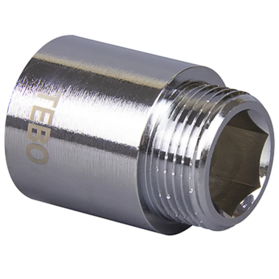 Удлинитель TEBO хромированный ВН/НАР 1/2"x25 мм (45/360)