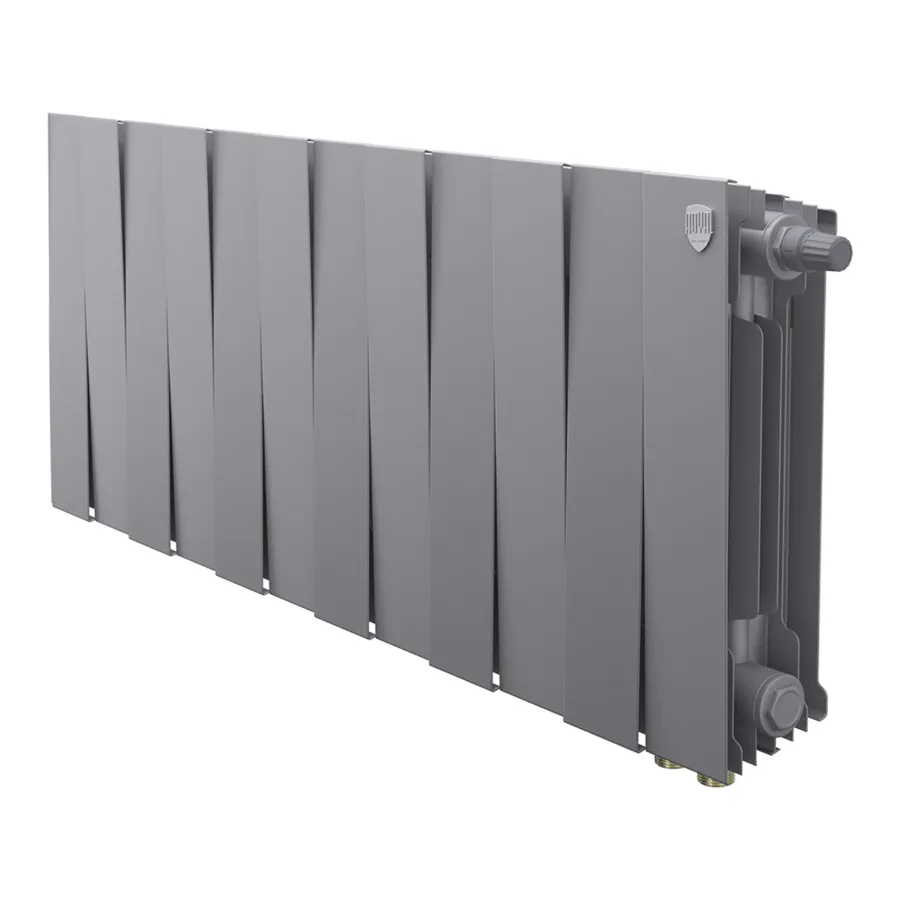 Радиатор биметаллический Royal Thermo PianoForte 300 Серебристый VR80 - 12 секц.
