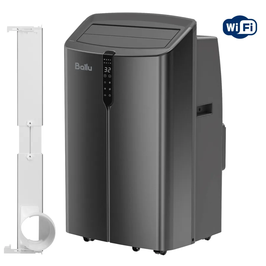 Кондиционер мобильный Ballu Smart Inverter BPAC-14 IE/N6 в комплекте с адаптером Ballu UniPort 1.0
