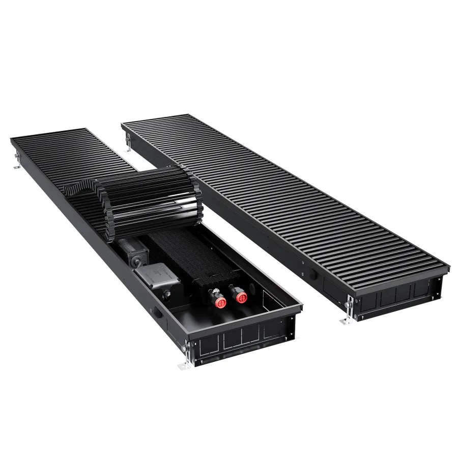 Конвектор внутрипольный Royal Thermo ATRIUM TURBO-80/250/2900-DG-U-BL