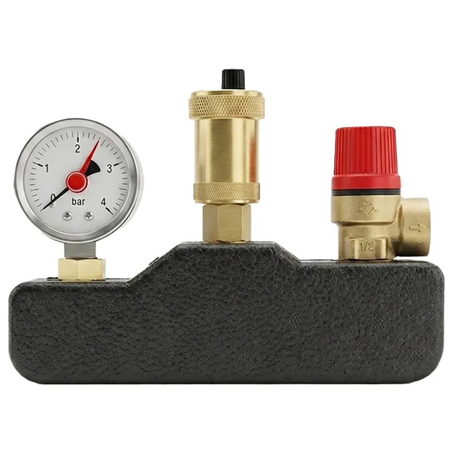Группа безопасности котла VARMEGA латунь, с термоизоляцией 1", VMSG01-G306030