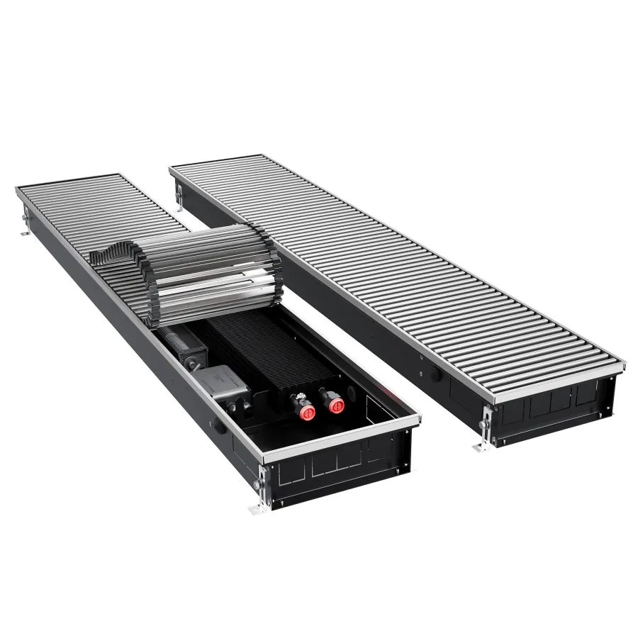 Конвектор внутрипольный Royal Thermo ATRIUM TURBO-90/250/2200-DG-U-NA
