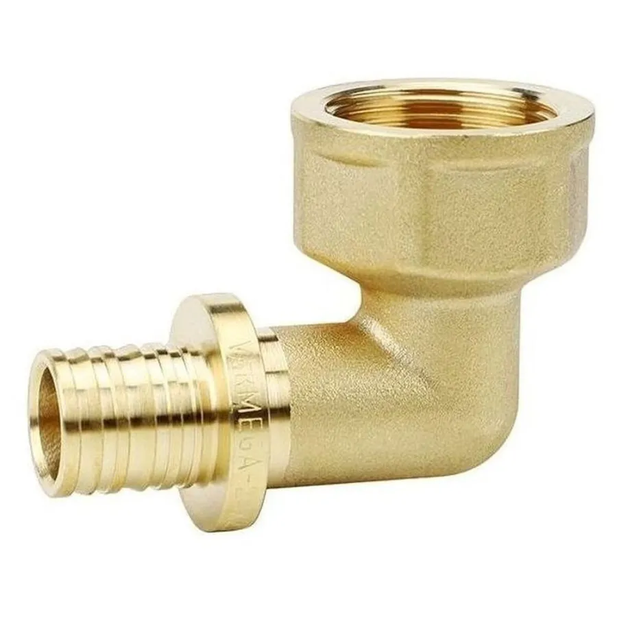Угол VARMEGA Slide-fit 90 гр., ВР, 20x3/4", аксиальный, латунь, VM51514