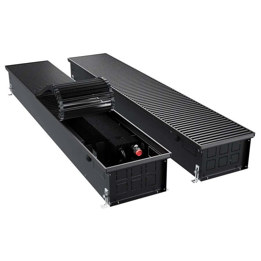 Конвектор внутрипольный Royal Thermo ATRIUM TURBO-150/250/1100-DG-U-BL
