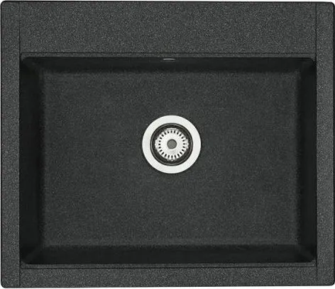 Кухонная мойка AQUATON Делия 60, графит (1A715232LD210)
