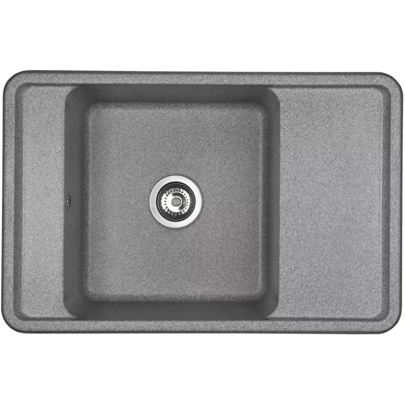 Кухонная мойка AQUATON Беллис 78, цвет серый (1A725032BS230)