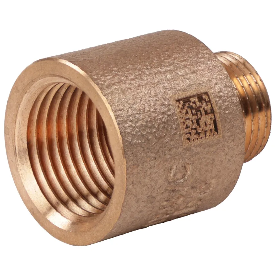 Переходник бронзовый РЕХАУ AURLINE круглый R3/8" x Rp1/2", RX+