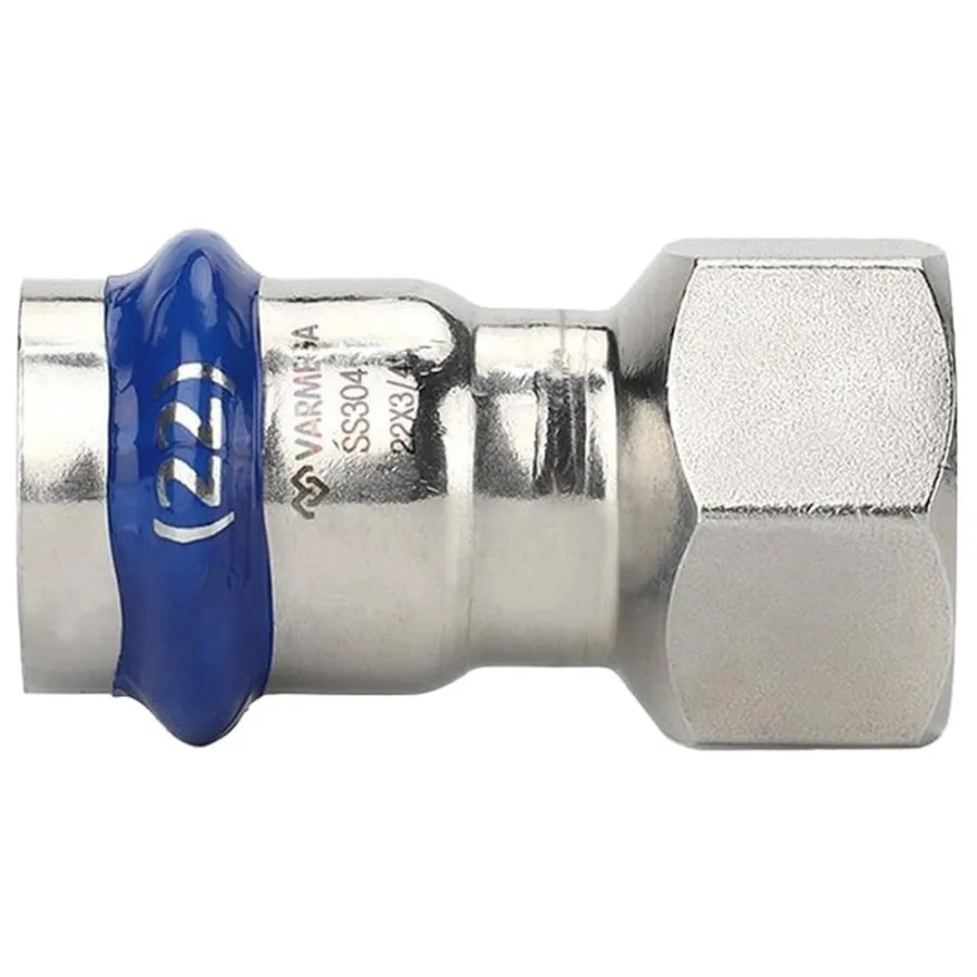 Муфта VARMEGA раструбная Inox Press ВР 22x1/2"