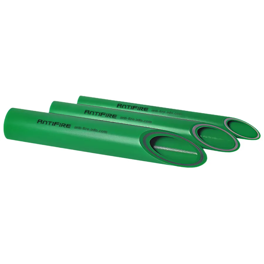 Труба PP-R AntiFire FR FireResistant SDR7,4 D110 L4м Green