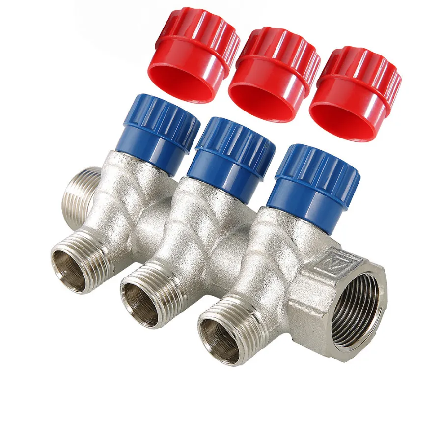 Коллектор VALTEC VTc.560.N.0603 с рег.вент НР 1"х1/2" 3 вых