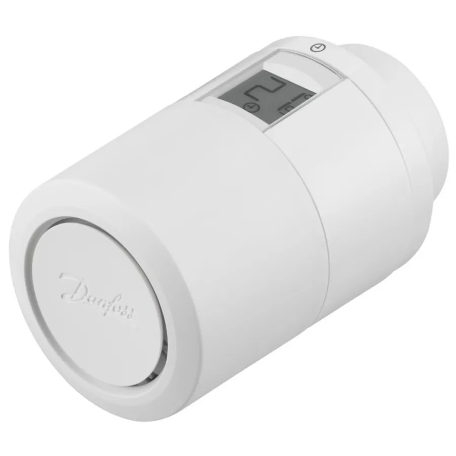 Термоголовка Danfoss Eco электромех., прогр. с Bluetooth, прис. клипс. RTR+гайка М30х1,5 (014G1003)