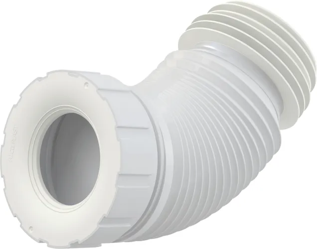 Фановая труба (гофра) для унитаза AlcaPlast 70/110x102/122, белый (A97SN)