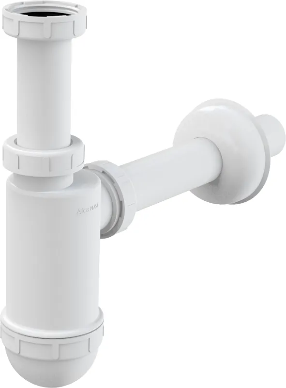 Сифон для раковины Alcadrain 32 мм c накидной гайкой 5/4" (A430)