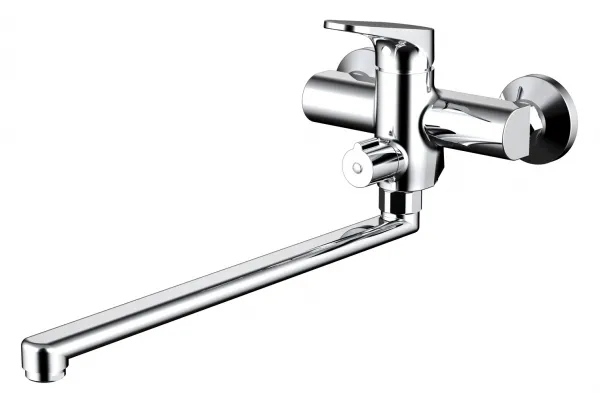 Смеситель для ванны Bravat Eler с длинным изливом, Хром (F6191238CP-01L-RUS )
