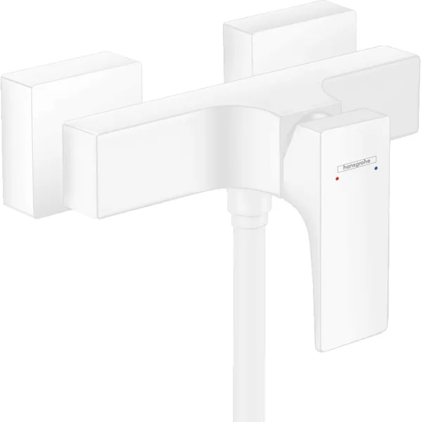 Смеситель для душа Metropol, однорычажный, ВМ, белый матовый Hansgrohe 32560700