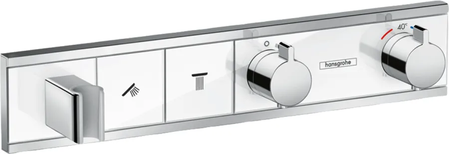Hansgrohe 15355400 RainSelect Термостат, скрытого монтажа, для 2 потребителей, белый/хром