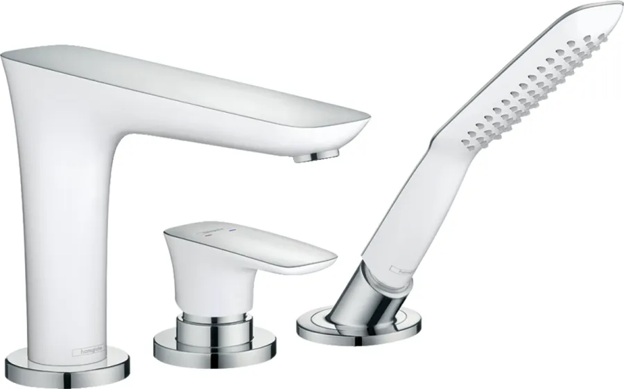 Hansgrohe 15432400 PuraVida Смеситель монтаж на край ванны, на 3 отверстия, 1/2
