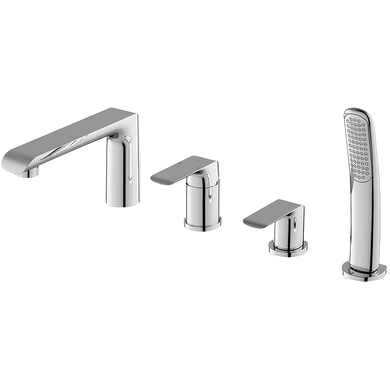 Смеситель на борт ванны Ravak Flat FL 026.00 керамический картридж, хром (X070120)
