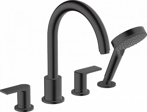 Смеситель на борт ванны Hansgrohe Vernis Shape, матовый чёрный (71459670)