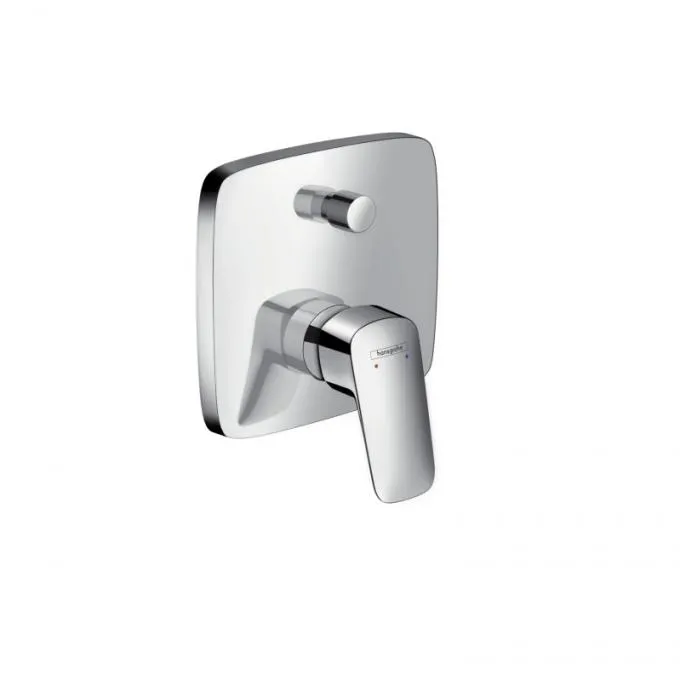 Смеситель для ванны Hansgrohe Logis, скрытый монтаж, однорычажный, хром (71405000)